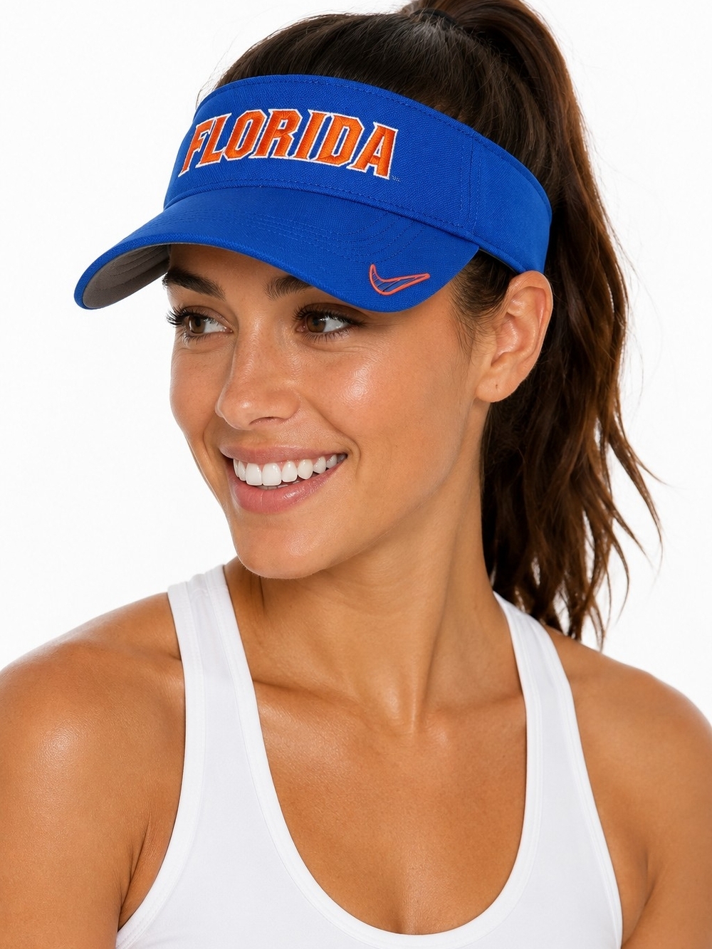 Nike Florida Gators Ace Dri-FIT Visor Blue Orange Size Medium